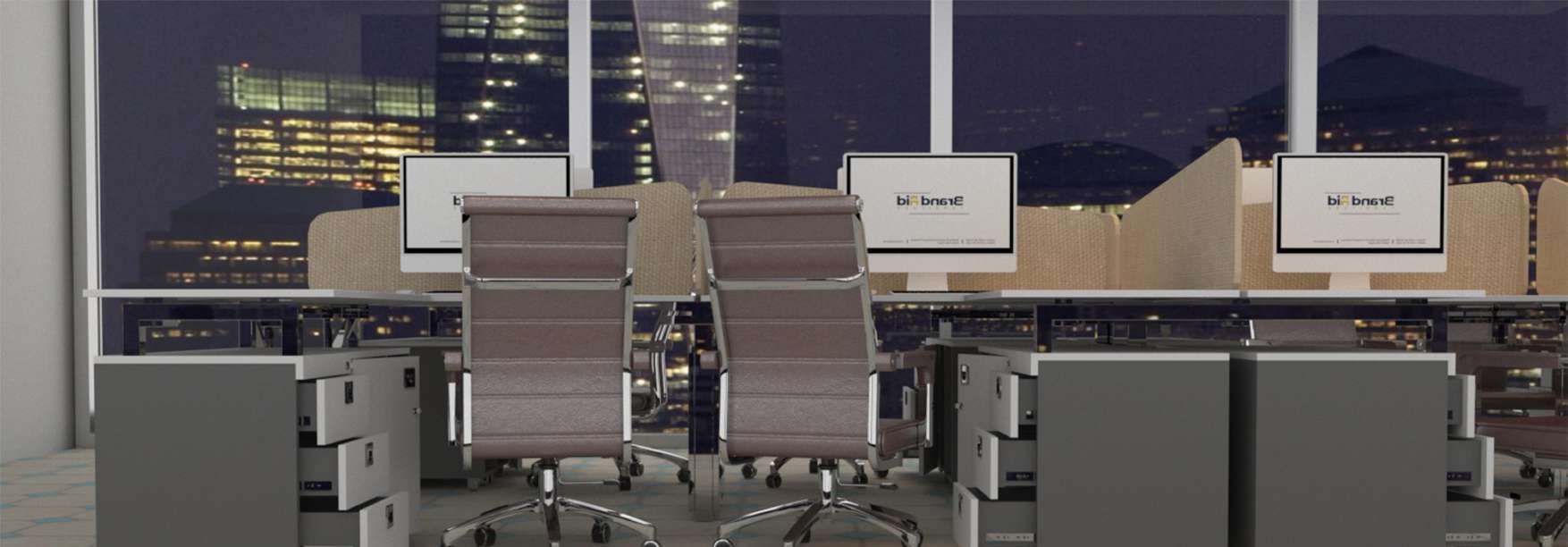 Open-plan workstation system
